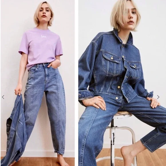 LEE x H&M Collaboration High Rise Balloon Jeans - Picture 2 of 8